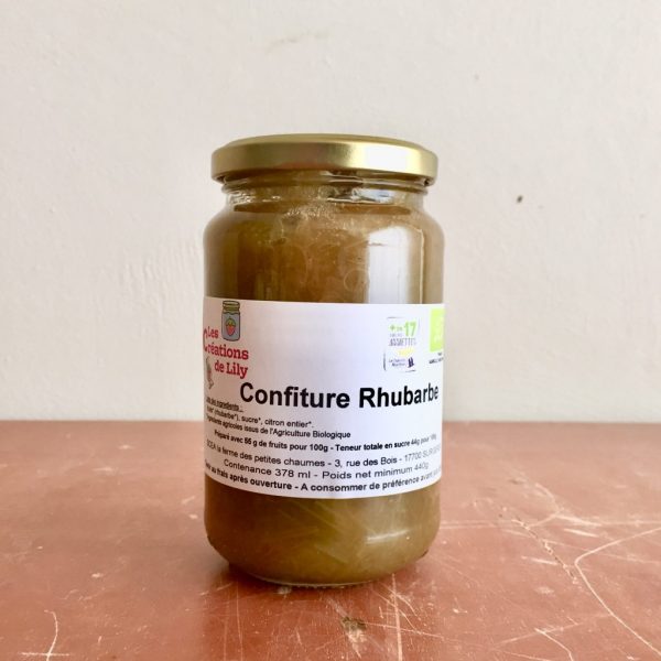 Confiture de Rhubarbe - 445g Bio