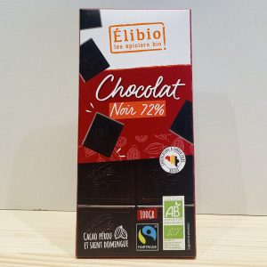 Chocolat noir 72% - BIO - 100g