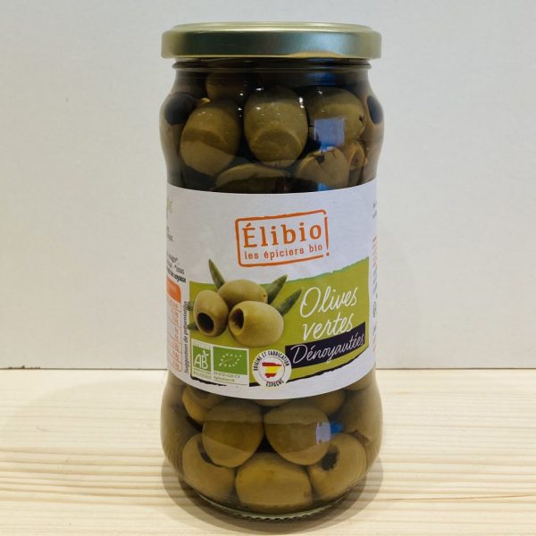 Olives vertes dénoyautées - BIO - 350g