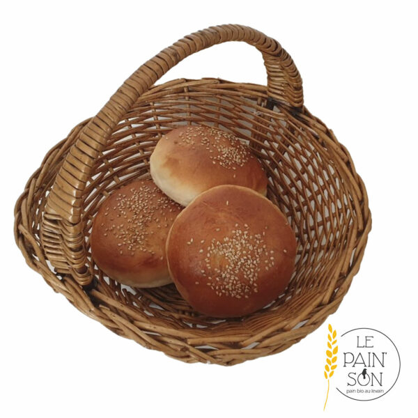 PAIN BURGER à l’unité – 1 x 80G – BIO – FPS